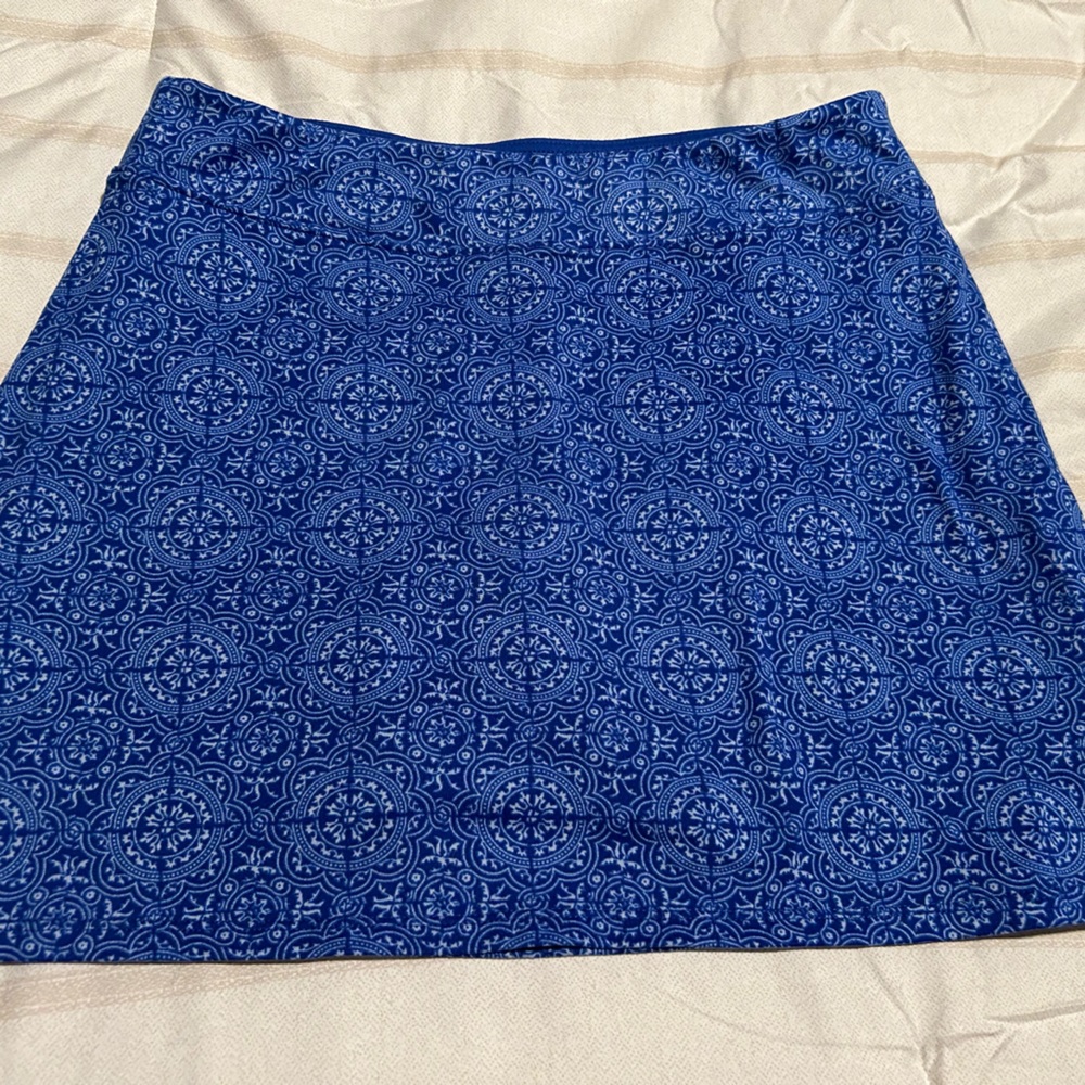 Tranquility Blue Patterned Women's Skort - image 1